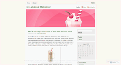 Desktop Screenshot of milkshakemadness.wordpress.com