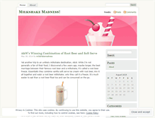 Tablet Screenshot of milkshakemadness.wordpress.com