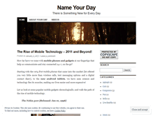 Tablet Screenshot of nameyourday.wordpress.com