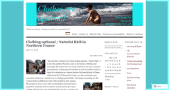 Desktop Screenshot of clothesareoptional.wordpress.com