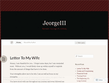 Tablet Screenshot of jeorgeiii.wordpress.com