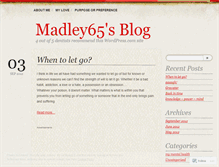 Tablet Screenshot of madley65.wordpress.com