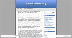 Desktop Screenshot of minnesotalaw.wordpress.com