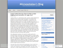 Tablet Screenshot of minnesotalaw.wordpress.com