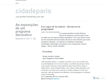 Tablet Screenshot of cidadeparis.wordpress.com