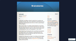 Desktop Screenshot of brainstorms.wordpress.com