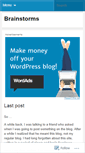 Mobile Screenshot of brainstorms.wordpress.com