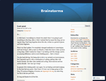 Tablet Screenshot of brainstorms.wordpress.com