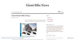 Desktop Screenshot of giantbikes.wordpress.com