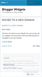 Mobile Screenshot of bloggerwidget.wordpress.com