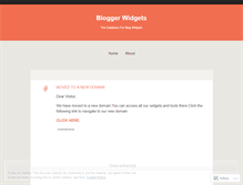 Tablet Screenshot of bloggerwidget.wordpress.com