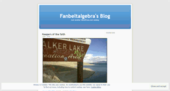 Desktop Screenshot of fanbeltalgebra.wordpress.com