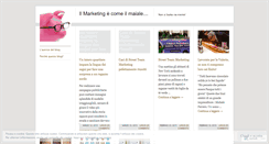 Desktop Screenshot of ilmarketingecomeilmaiale.wordpress.com