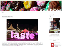 Tablet Screenshot of minibites.wordpress.com