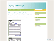 Tablet Screenshot of agunghadiw.wordpress.com