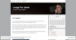 Desktop Screenshot of lungsforjamie.wordpress.com