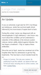 Mobile Screenshot of lungsforjamie.wordpress.com