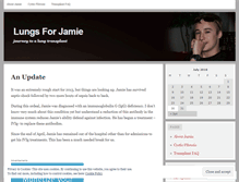 Tablet Screenshot of lungsforjamie.wordpress.com