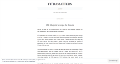 Desktop Screenshot of fitbamatters.wordpress.com