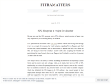 Tablet Screenshot of fitbamatters.wordpress.com