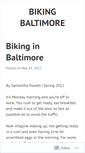 Mobile Screenshot of bikingbaltimore.wordpress.com