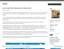 Tablet Screenshot of igage.wordpress.com