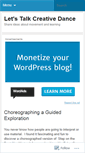 Mobile Screenshot of creativedanceconversation.wordpress.com