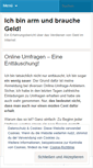 Mobile Screenshot of onlinegeldscheffeln.wordpress.com