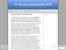 Tablet Screenshot of onlinegeldscheffeln.wordpress.com