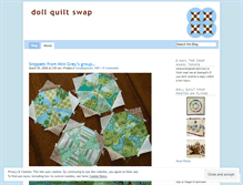 Tablet Screenshot of dollquiltswap.wordpress.com