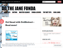 Tablet Screenshot of dothejanefonda.wordpress.com