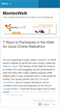 Mobile Screenshot of mambowalk.wordpress.com