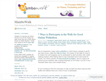 Tablet Screenshot of mambowalk.wordpress.com