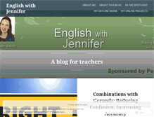 Tablet Screenshot of englishwithjennifer.wordpress.com