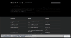 Desktop Screenshot of ninkynoo.wordpress.com