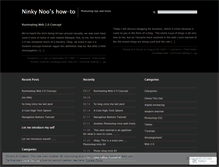 Tablet Screenshot of ninkynoo.wordpress.com