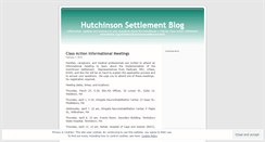 Desktop Screenshot of hutchinsonsettlement.wordpress.com