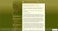 Desktop Screenshot of irrelevantideas.wordpress.com