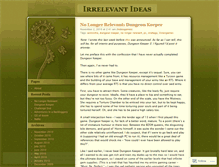 Tablet Screenshot of irrelevantideas.wordpress.com