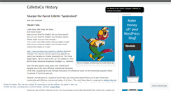 Desktop Screenshot of gillettehistory.wordpress.com