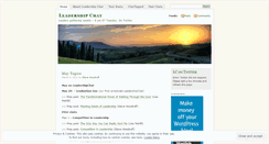 Desktop Screenshot of leadershipchat.wordpress.com