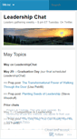 Mobile Screenshot of leadershipchat.wordpress.com