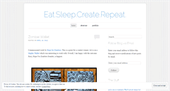 Desktop Screenshot of eatsleepcreaterepeat.wordpress.com