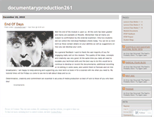 Tablet Screenshot of documentaryproduction261.wordpress.com