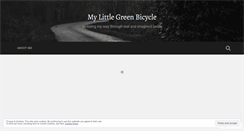 Desktop Screenshot of mylittlegreenbicycle.wordpress.com