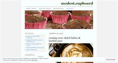 Desktop Screenshot of modestcupboard.wordpress.com