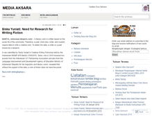 Tablet Screenshot of mediaksara.wordpress.com