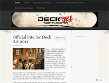 Tablet Screenshot of deckart2011.wordpress.com