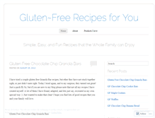 Tablet Screenshot of glutenfreerecipesforyou.wordpress.com