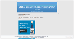 Desktop Screenshot of gcls2009.wordpress.com